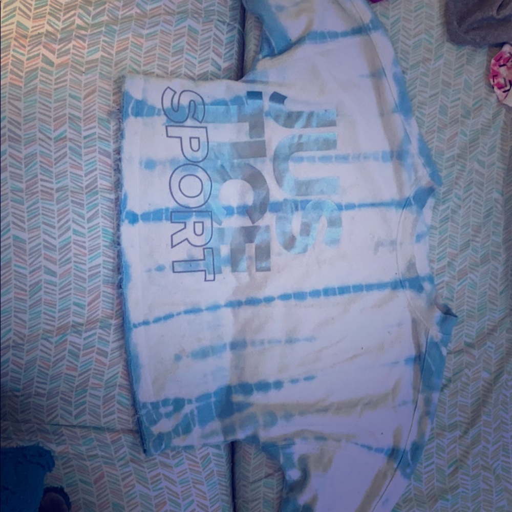 justice sport tie dye cropped sweatshirt